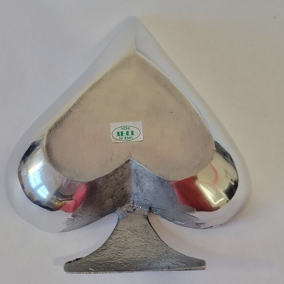 Vintage IHI Metalware Playing Card Suits Dishes Set Cast Aluminum India - Picture 3 of 15